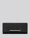 B Brian Atwood Clutch - Ingrid Perforated Black Star Clutch New