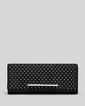 B Brian Atwood Clutch - Ingrid Perforated Black Star Clutch New