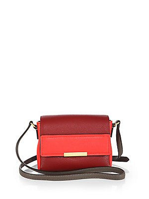 Marc Jacobs Hail To The Queen Katie Cabernet Crossbody Red Gold Leather Bag New