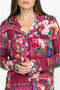 Johnny Was Bethia Long Cotton Floral PJ Set Sleepwear Home Lounge Flower Red NEW