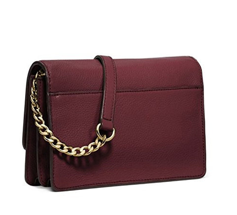 Michael Kors Merlot Daniela Small Leather Crossbody Bag
