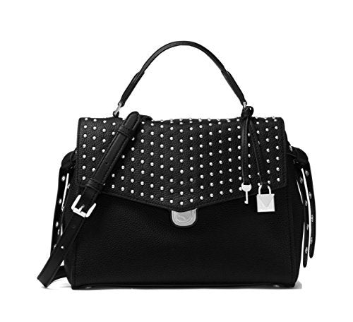 bristol studded leather backpack Michael Michael Kors Black Bristol Medium Satchel