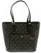 Michael Kors Women's Medium Jet Set Snap Pocket Leather Top-Handle Tote