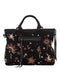 3J Workshop Johnny Was TELESTO Embroidered Weekender Bag Black Leather NEW