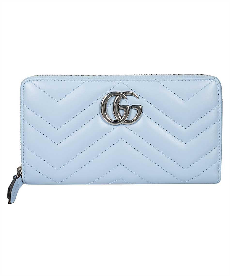 Baby Blue Gucci Wallet Gucci GG Marmont Ice Light Chevron Blue