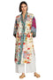 Johnny Was Getsu Eliza Kimono Reversible Silk Floral Jacket Green Pink Multi New