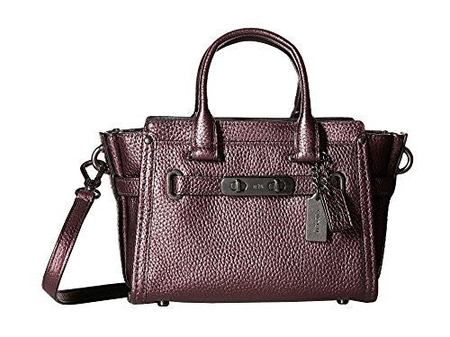 Coach Tabby 20 Metallic Leather Shoulder Bag