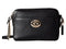 COACH Women's Pebbled Leather Turnlock Camera Bag Black Cross Body