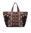 3J Workshop Johnny Was Embroidered Velvet Quilted Tote Bag black NEW