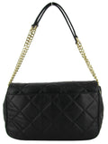 Michael Kors Sloan Women's Quilted Leather Clutch Handbag Purse Black