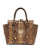 Michael Kors Collection Brown Large Miranda Python Tote Suntan NEW