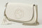 Gucci Soho Off White Leather Handbag Crossbody Clutch Ivory Italy Bag