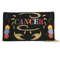 MARY FRANCES Cancer Horoscope Signs Black Bag Handbag Purse Beaded NEW
