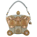 Mary Frances Royal Ride Top Handle Beaded Bag Handbag Winter Fairy Car
