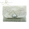 MARY FRANCES BLANCO Mini white stone Small Handbag Hand BEADED NEW