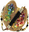MARY FRANCES Painters Palette Art Paint Bag Handbag Beaded Gold Rainbo