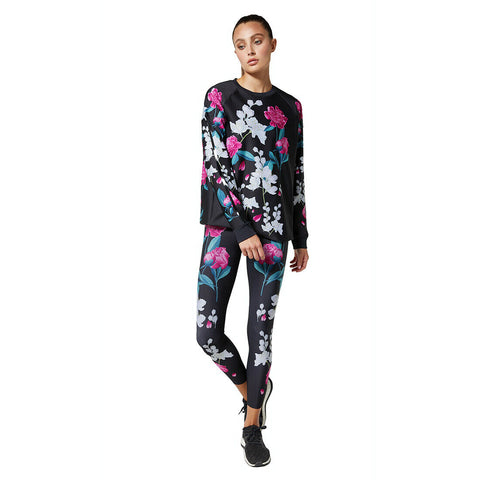 Ultracor Ultra Flower Bomb Activewear Waist High Leggings Black Legging Pants NEW