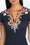 JOHNNY WAS Swimwear SPORTY SURF SHIRT Pink Floral Black Top New
