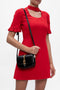 Gucci mini Sylvie Leather Gold chain Black handbag Bag NEW