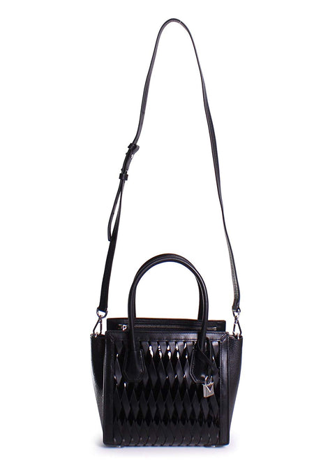 Michael Kors Mercer Studio Woven Leather Crossbody