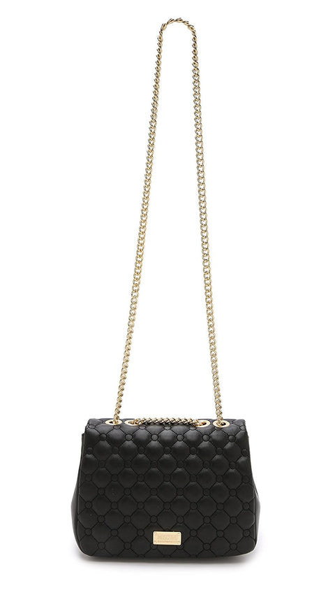 Moschino Cheap and Chic Shoulder Bag Black Turnlock Closure Handbag Purse New