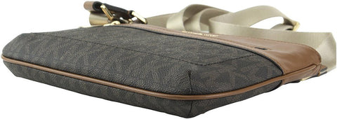 Michael Kors Jet Set Sport East West Leather Bag Handbag Purse Dark Brown NEW