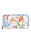 Tory Burch Printed Leather Floral Zip Continental Wallet in Painted Iris