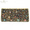 Mary Frances Starry Starry Night Stone Beaded Clutch Handbag Purse Black New