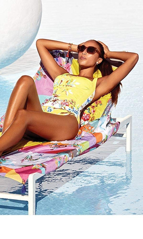 Johnny Was Women's Ruched Halter One Piece
