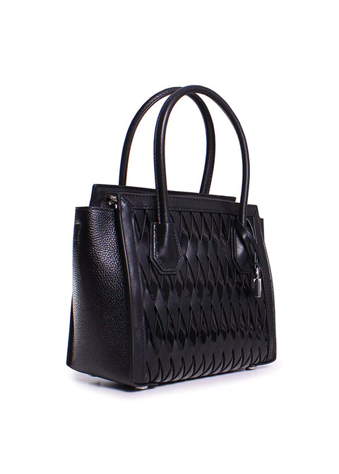 Michael Kors Mercer Studio Woven Leather Crossbody