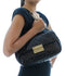 Michael Kors Sloan Women's Quilted Leather Clutch Handbag Purse Black