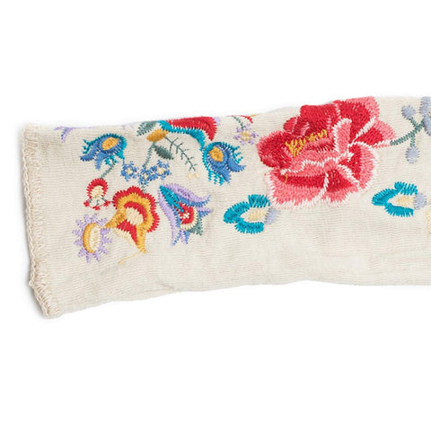 Johnny Was Simone Wrap Floral Embroidery Jacket Beige Libei Medium New