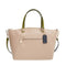COACH Women's Color Block Polished Pebble Leather Prairie Satchel Li/Stone Satchel