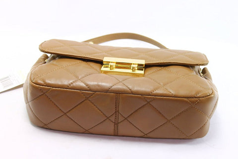 Michael Kors Sloan Large Quilted Shoulder Flap Mushroom
