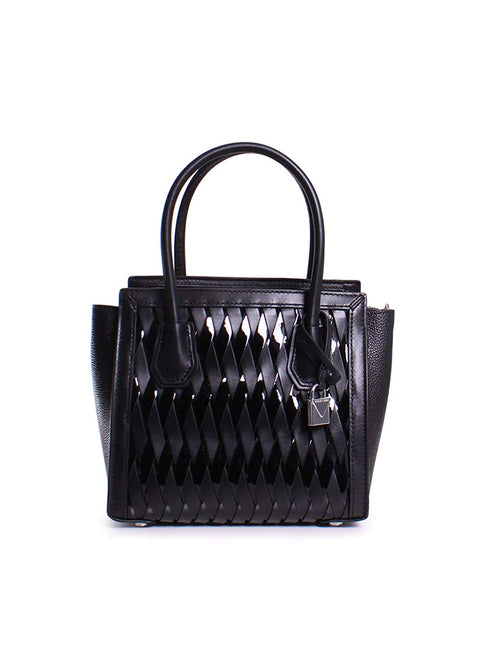 Michael Kors Mercer Studio Woven Leather Crossbody