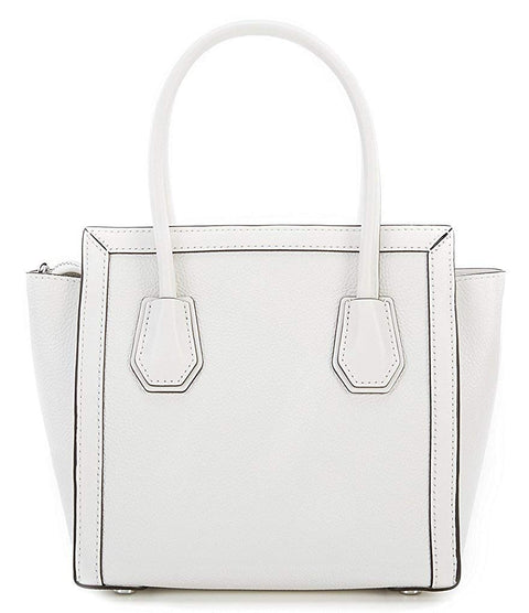 MICHAEL Michael Kors Mercer Woven Medium Messenger Optic White