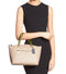 COACH Women's Color Block Polished Pebble Leather Prairie Satchel Li/Stone Satchel