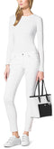 MICHAEL Michael Kors Jet Set Item Medium Top Zip Snap Pocket Tote