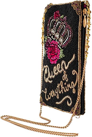 Mary Frances Crossbody-Clutch Black Crossbody Handbag Bag New