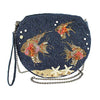Mary Frances No Filter Fish Bowl Swim Blue Special Aqua Beaded Handbag Bag New