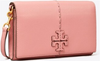 Tory Burch McGraw Wallet Crossbody Pink Magnolia Leather Shoulder Bag Magnet New