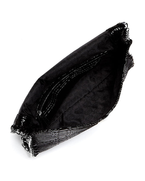 Michael Kors Chelsea Oversize Clutch Black Leather