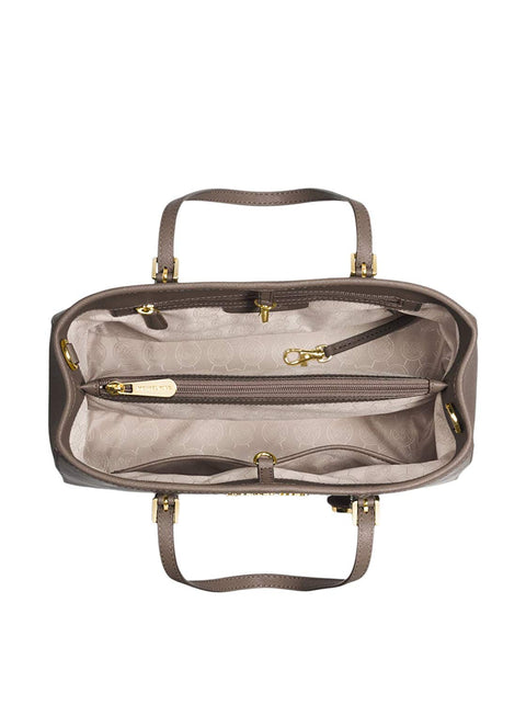 Michael Kors Jet Set Travel Medium Tote Brown Crossbody Handbag Bag Purse New