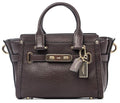 COACH Womens Swagger 20 Oxblood Burgundy Leather Handbag Bag New