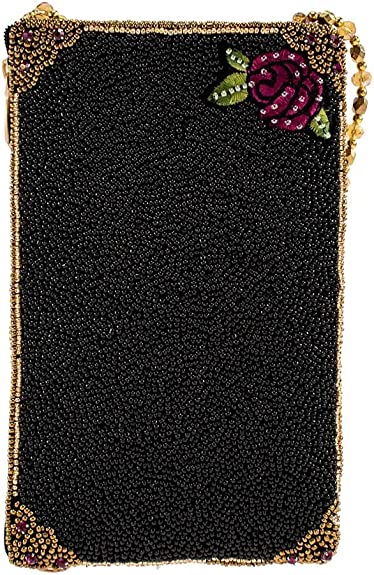 Mary Frances Crossbody-Clutch Black Crossbody Handbag Bag New