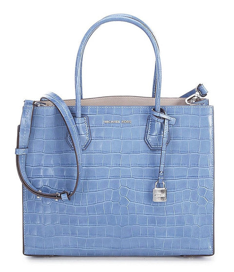 MICHAEL Michael Kors Studio Mercer Crocodile-Embossed Convertible Tote