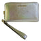 Michael Kors Large Flat Pale Gold Leather Multifunction Phone Case Wristlet