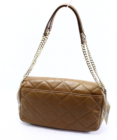 Michael Kors Sloan Large Quilted Shoulder Flap Mushroom