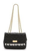 Moschino Cheap and Chic Shoulder Quilted Medium Teeth Black Bag