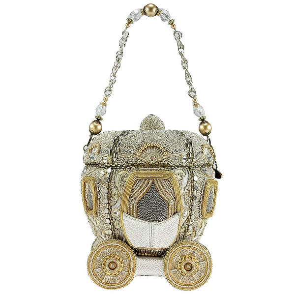 Mary Frances Before Midnight Beaded Bejeweled Cinderella Carriage Coach Purse Handbag